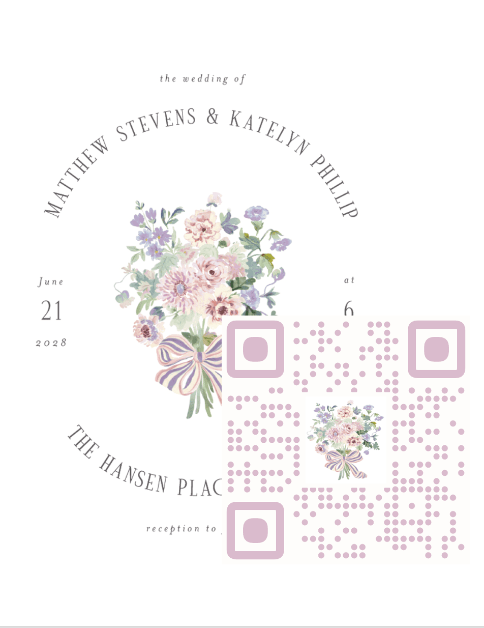 How to Create a QR Code for Wedding RSVP (That Actually Matches Your Invite)